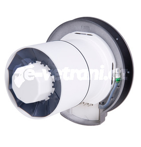Inteligentné kúpeľňový dizajnový ventilátor PAX termike - strieborno / šedý - Inteligentné kúpeľňový dizajnový ventilátor PAX termike - strieborno / šedý