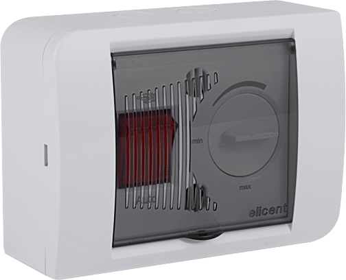 Regulátor R10 s čidlom kvality vzduchu do 1A - inštalácia na omietku - Regulátor R10 s čidlom kvality vzduchu do 1A - inštalácia na omietku