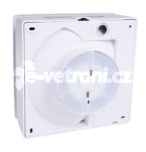 Elicent Elix 100 - Radiálny nástenný ventilátor pre dlhé trasy s hladkým predným štítom a filtrom Elix