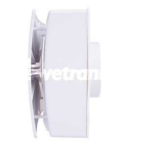 Elicent Elix 100 H, hygrostat - Radiálny nástenný ventilátor pre dlhé trasy s hladkým predným štítom a filtrom Elix