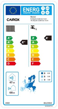 Tepelné čerpadlo voda/vzduch R-AQUA SPLIT ALL IN ONE, R-AQUA/CGW-ID/10A1 - Energetický štítok 10kW - ALL IN ONE