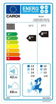 Tepelné čerpadlo voda/vzduch R-AQUA SPLIT, R-AQUA/CGW-IU/16M1-3ph - Energetický štítok 16kW_3f