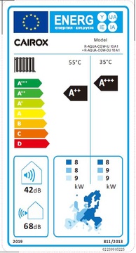 Vonkajšia jednotka pre tepelné čerpadlo R-AQUA SPLIT,  R-AQUA/CGW-OU/10A1 - Energetický štítok 10kW