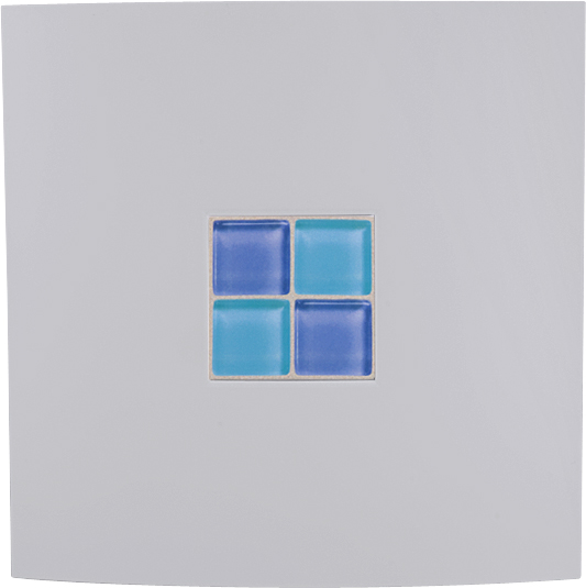 Nástenný ventilátor Decorative 100 - modrý motív - Nástenný ventilátor Decorative 100 - modrý motív