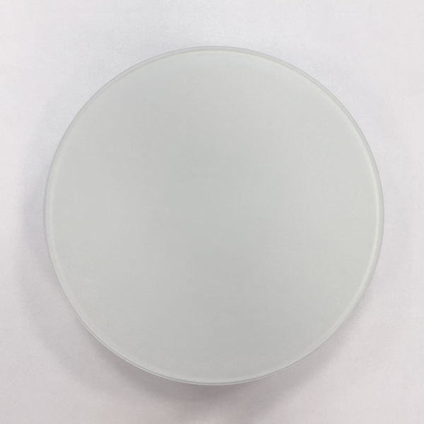 Sklenený ventil, kruhový, matný 100mm - Sklenený dizajnový ventil, kruhový, matný