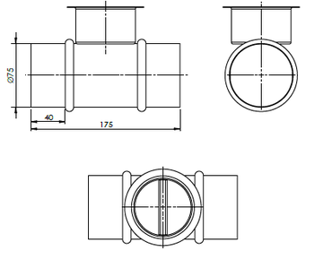 Regulačná klapka pre AIRFLEX 75/61 - df-kla_par75