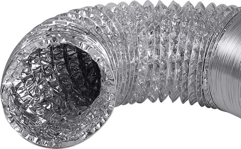 Pevná ohybná hliníková hadica Aluvac 160 - Pevná ohybná hliníková hadica Aluvac 160 - pre rozvody vzduchu