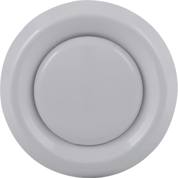 Ventil DAVBR 125 - pre prívod aj odvod - Univerzálny tanierový ventil DAVBR 125 plast - pre prívod aj odvod vzduchu