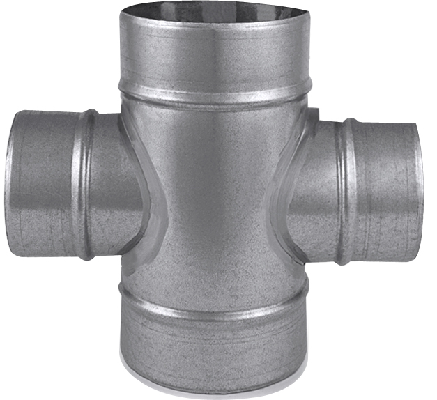 Odbočka dvojitá''kríž''OBD 160/125 - pre pravouhlé spojenie potrubia a hadíc - Odbočka dvojitá\'\'kríž\'\'OBD 160/125 - pre pravouhlé spojenie potrubia a hadíc