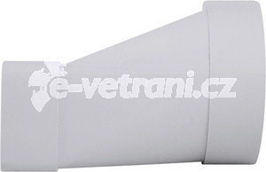 Prechod pravouhlý MP470/K-C z priemeru 100 mm na 60 x 120 mm - Prechod pravouhlý MP470/K-C z priemeru 100 mm na 60 x 120 mm