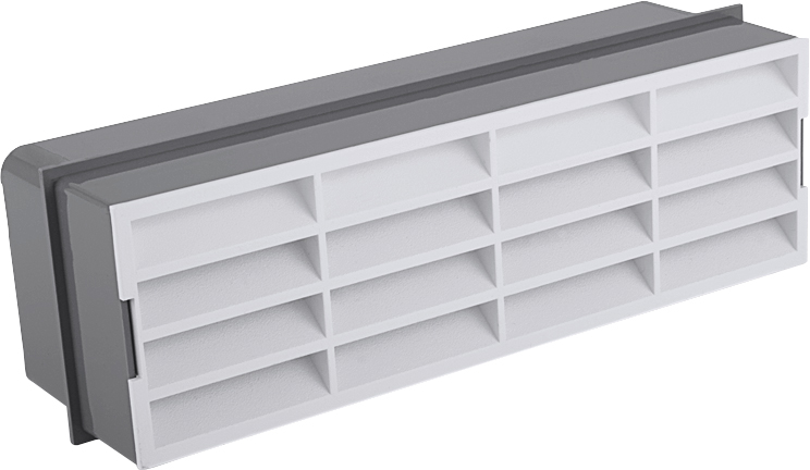 Horizontálne vetracia mriežka do steny MP505 / C - pre 60 x204 mm - Horizontálne vetracia mriežka do steny MP505 / C - pre 60 x204 mm