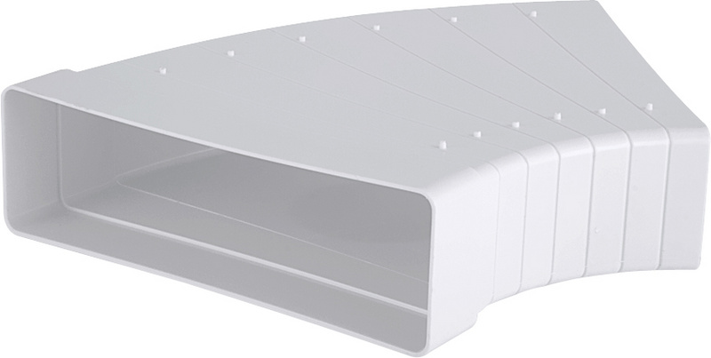 Oblúk horizontálne s deliacimi segmentmi MP545 / C na potrubie o rozmere 60 x 204 mm - Oblúk horizontálne s deliacimi segmentmi MP545 / C na potrubie o rozmere 60 x 204 mm