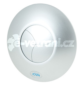 Airflow ICON 15 strieborny - Dizajnový kruhový tichý ventilátor ICON 15 strieborný